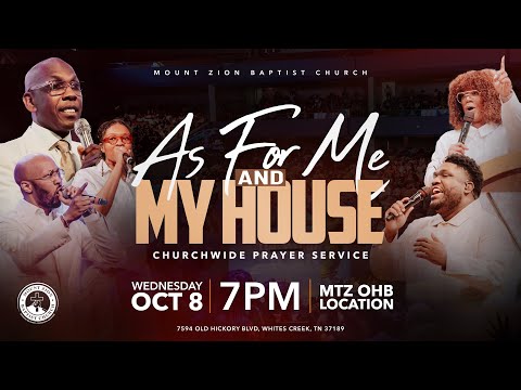 As For Me And My House Churchwide Prayer Service