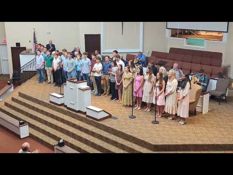 Old Time Gospel Song YOUTH CHOIR singing FIRST FREE WILL BAPTIST CHURCH SEFFNER FL 5-19-2024