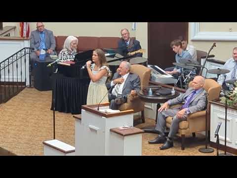 The Building Gospel Song sung by Teen Soloist First Free Will Baptist Church Seffner FL 7-7-2024